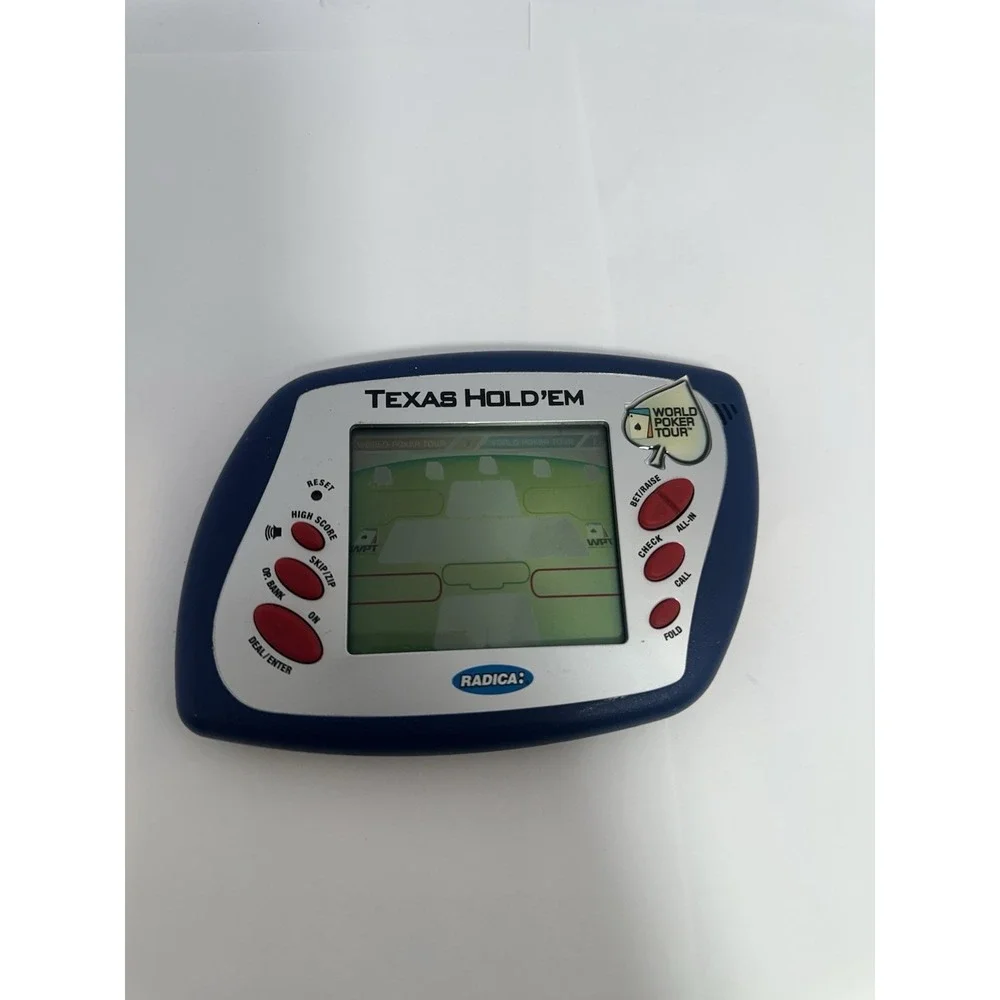 Radica No Limit Texas Hold'Em World Poker Tour Electronic Handheld Game 2005